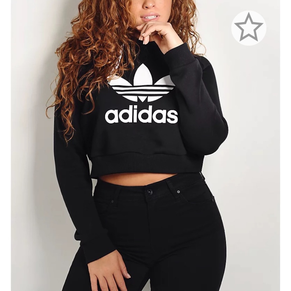 Adidas cropped hoodie